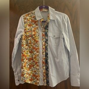 Beautiful Tory Burch Retro Long Sleeve Button Up Shirt Perfect Condition Small 6